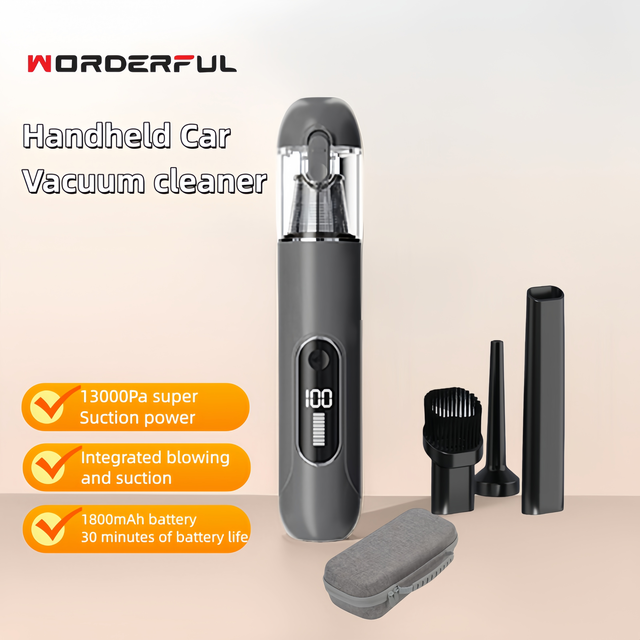 Portable Mini Cordless Rechargeable Handheld Car Vacuum Cleaner Powerful Air Blower Brushless Motor USB Power for Household Use