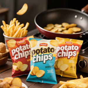 Влагостойкие красивые попкорн закуски печенье индивидуальный дизайн логотип пищевой пластиковый пакет картофельные чипсы хрустящая наволочка - Product Image 2