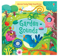 Livre sonore interactif éducatif pour enfants, couverture rigide en carton, film laminé, sons d'animaux du jardin, livre audio