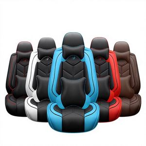 Accesorios para Coche, Decoración Interior, Fundas de Asiento Delanteras de Cuero Sintético PU, 9 Piezas, Universales para BMW, Ford - Product Image 6