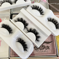 Extensions de cils en faux vison super volumineux, courbure D, naturels, en bande, avec logo personnalisé, vente en gros, marque privée, en vrac