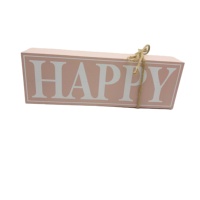 Support de table en bois MDF personnalisé, couleur et taille 10x30x5cm, pour décoration intérieure