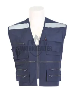 multi pockets safety workwear vest