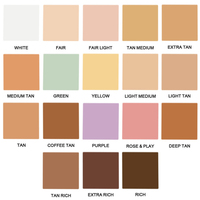 Palette de correcteur, blush, contour et bronzer crémeux longue tenue à haute couvrance, 18 couleurs