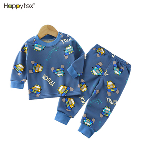 Pantalon Long et <span class=keywords><strong>chaud</strong></span> à manches longues, style européen et moderne, <span class=keywords><strong>pyjama</strong></span> doux pour fille, enfants, avec impression de dessin animé, Logo personnalisé - Product Image 2