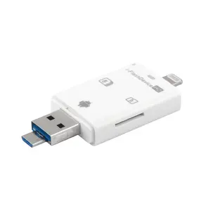 Kak-clé usb 2.0 pour iPhone, caméra éliminer les tests en gros, lecteur de carte SD, bâton de stockage externe, téléphone portable