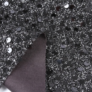 Nuevo diseño, de dos pisos puntada, 100% poliéster, tela de malla de unión con purpurina brillante para ropa de niñas, respetuosa con el medio ambiente - Product Image 4