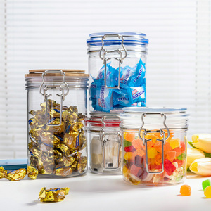 Không Thể Phá Vỡ Thức Ăn Vật Nuôi Container 100Ml 200Ml 450Ml 1000Ml 1500Ml Kín Thực Phẩm Cấp Pet <span class=keywords><strong>Jar</strong></span> Với Con Dấu Dây Kẹp Buộc - Product Image 5