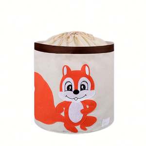 Large Canvas Fabric <b>Laundry</b> Hamper Lightweight Storage <b>Basket</b> Toy Organizer Dirty Clothes - Product Image 1