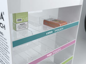 Cigarrillo de tabaco acrílico transparente de 4 capas personalizado RAY YI con estante de exhibición gráfico UV/Pantalla de tabaco plexi para tienda sin humo. - Product Image 6