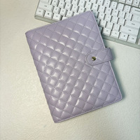 Nouveau classeur à anneaux en cuir PU végétalien pour carnet de budget A6 – Organiseur d'économies