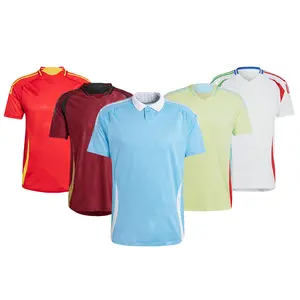 Inglaterra euro camisa al por mayor nuevo diseño sublimación transpirable poliéster retro liso Club personalizado camiseta de fútbol 2024