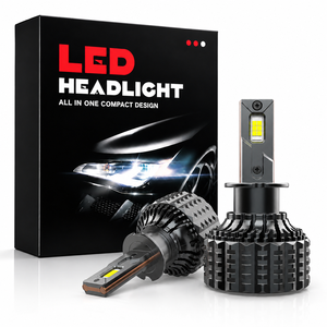 Ampoule LED H3 pour phare antibrouillard 12V, adaptateur universel amovible, faisceau réglable, mise à niveau de la configuration, montage direct, faisceau routier toutes saisons - Product Image 1