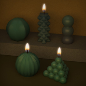 Molde de resina epoxi hecho a mano para <span class=keywords><strong>velas</strong></span> cilíndricas con diseño de ondas tridimensionales, tipo cubo de Rubik, modelo XC-1848 - Product Image 1