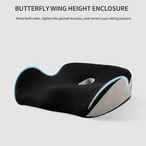 เบาะรองนั่งเมมโมรี่โฟม OEKO <span class=keywords><strong>TEX</strong></span> พร้อมโลโก้สั่งทำพิเศษ ช่วยลดแรงกดทับ นั่งสบาย พร้อมหมอนรองหลัง สำหรับนั่งนาน - Product Image 2