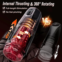 Masturbateur Automatique en Gros pour Adultes avec 7 Modes de Poussée, Rotation et Léchage Vibrants – Machine Sexuelle Mains Libres