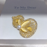 SHDIYAYUN meilleure vente perle d'eau douce naturelle broche Style chinois gourde en forme de perle bijoux