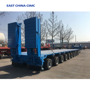 รถพ่วงกึ่งพ่วงแบบเตี้ย/รถบรรทุก/แพลตฟอร์ม/รถพ่วงเตี้ย/รถพ่วงกึ่งพ่วงแบบเตี้ย <span class=keywords><strong>3</strong></span>-4 เพลา ระบบไฮดรอลิกแบบยืดหดได้ - Product Image 6