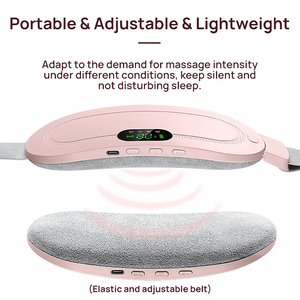 Masajeador Abdominal Inalámbrico Portátil con Calentamiento Rápido, Almohadilla Térmica Menstrual para Aliviar el Dolor Menstrual, Cinturón de Masaje para Cólicos Menstruales - Product Image 4