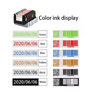 Mesin <span class=keywords><strong>Coding</strong></span> Mini cerdas multiwarna, Printer Jet genggam 600dpi tinta kering cepat kering untuk tanggal kedaluwarsa Mfg - Product Image 6