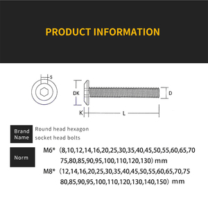 Bas prix pas cher M6 M8 matériel attaches meubles-matériel-boulons filetage tige de vis pour cadre en bois - Product Image 5