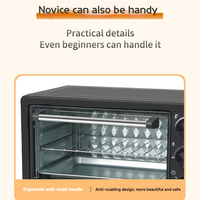 Four de cuisson électrique 25L, friteuse à air, four à convection commercial, pour pizza et pain, four à pâtisserie intégré, grille-pain, chaleur uniforme