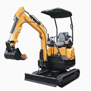 Mini-excavatrice EZ-13P de type chenillé, moteur hydraulique, couleur jaune, pour travaux souterrains, irrigation et creusement de fossés - Product Image 4