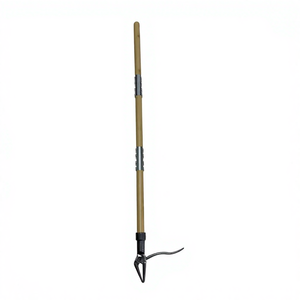 Vertical <b>Long</b> <b>Handled</b> Four Claw Steel Head <b>Gardening</b> Weeding <b>Tool</b> with Three Section Pole Design - Product Image 2