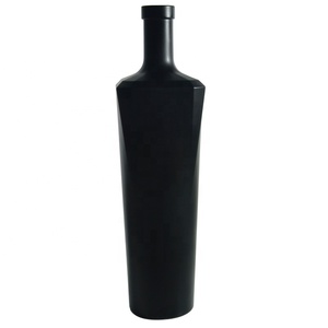 OEM-botella de licor de Color negro con pulverizador personalizado, Etiqueta Privada para Vodka, Tequila, Gin, Wisky, ron, <span class=keywords><strong>Mecal</strong></span> - Product Image 4