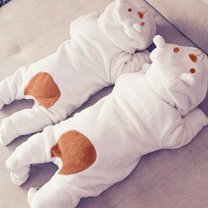 Newborn Winter Thickened Jumpsuit Warm Children's Climbing Clothes with Zipper - Product Image 2