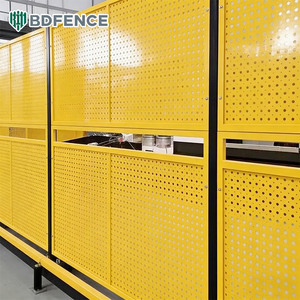 Clôture de sécurité anti-corrosion pour atelier de poinçonnage - Barrière de séparation d'usine personnalisable - Clôtures de sécurité de qualité industrielle - Product Image 2