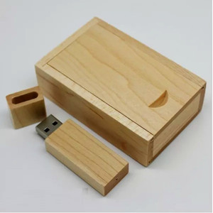 USB 3.0高速定制标志木制u盘带木盒吊坠4gb 8gb 16gb 32GB记忆棒礼品 - Product Image 2