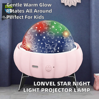 Proyector de Luz Nocturna LED Moderno con Enchufe, Mini Proyector de Estrellas Giratorio de 360 Grados, Proyección 3D de Cielo Estrellado y Animales Marinos para Sala de Estar