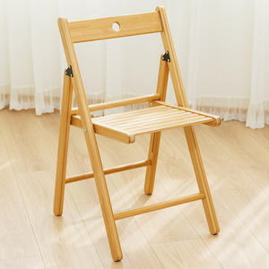 Folding <strong>Bamboo</strong> Wooden <strong>Chair</strong> - Product Image 1