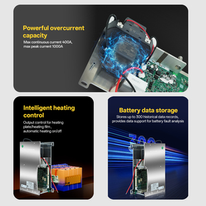 Système de gestion de batterie intelligent 24V 36V 48V 60V 72V 7S-24S LiFePO4 Li-ion 200A 400A avec relais, chauffage et Bluetooth - Product Image 6