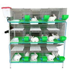 Jaulas Apilables Resistentes para Conejos para Cría Industrial con Bandejas de Fácil Limpieza y Comederos - Product Image 6