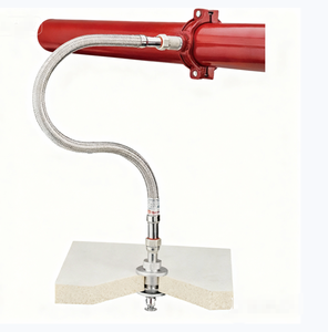 خرطوم مرن مجدول من الفولاذ المقاوم للصدأ لنظام رشاشات إطفاء الحريق المعتمد من FM UL - Product Image 2