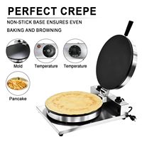 Crêpière Électrique Professionnelle Antiadhésive avec Thermostat Réglable OEM pour Restaurants, Hôtels et Services de Restauration