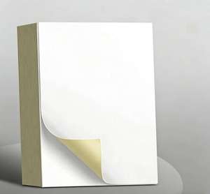 Papel Adhesivo Térmico Impermeable de 70 g/m², Vinilo Glassine Amarillo, Autoadhesivo, Cuadrado, para Etiquetas - Product Image 1