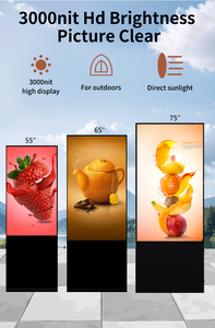 Veto - Señalización Digital LCD para Exteriores Ultra Delgada de 4k, 55, 65, 75 Pulgadas, IP66, Resistente al Agua, con Soporte de Pie para Exteriores - Product Image 2