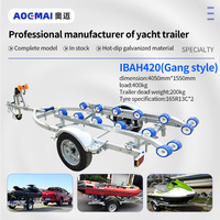 AOMAI Bateau pneumatique de haute qualité pour la pêche avec remorque galvanisée à axe John