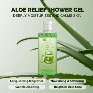 Gel <span class=keywords><strong>de</strong></span> Ducha <span class=keywords><strong>de</strong></span> Aloe Vera 500ml con Ácido Cítrico para Uso Doméstico, Iluminador, Refrescante y Nutritivo para la Piel, <span class=keywords><strong>Precio</strong></span> al por Mayor, OEM - Product Image 3