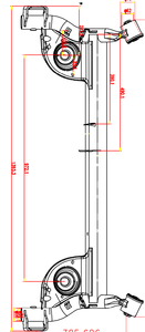Pièces détachées automobiles France : Arbre d'essieu arrière, sous-châssis moteur Logan Sandero, châssis de fabrication, références OE 8200630332 8200735940 - Product Image 4