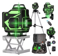 Outils de mesure rotatifs 360° à laser vert 3D auto-nivelant 16 lignes pour la construction