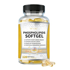 Gélules <span class=keywords><strong>de</strong></span> lécithine naturelle 700 mg <span class=keywords><strong>de</strong></span> phosphatidyléthanolamine (phospholipides) <span class=keywords><strong>de</strong></span> marque privée – Complément alimentaire en gélules molles - Product Image 6