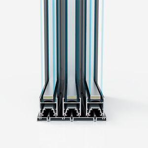 Cửa trượt phòng khách hiện đại, khung nhôm cách nhiệt, kính an toàn tiết kiệm năng lượng, làm theo yêu cầu - Product Image 1