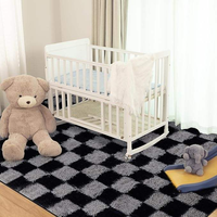 Tapis de sol moderne pour salon, chambre à coucher, canapé-lit, tapis en peluche doux à poils longs pour chambre et salon