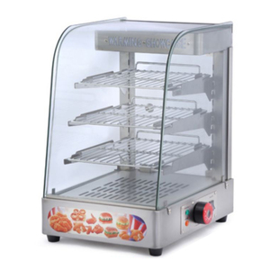 Vetrina Riscaldata per Alimenti, Armadio Caldo, Vetrina per Snack, Commerciale con Angoli Arrotondati e Apertura Posteriore, per Ristoranti e Negozi di Convenienza - Product Image 4