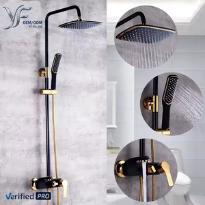 Système de <span class=keywords><strong>douche</strong></span> mural moderne en laiton YF OEM avec barre coulissante réglable, douchette à main et mitigeur - Product Image 1