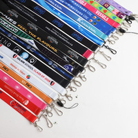 Cordón Porta Identificación de Poliéster y Nailon con Impresión de Serigrafía Personalizada de Alta Calidad, Promocional, Resistente al Agua, con Gancho